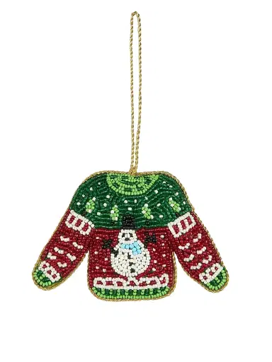 Sudha Pennathur Beaded Ugly Sweater Ornament | Thumbnail 2