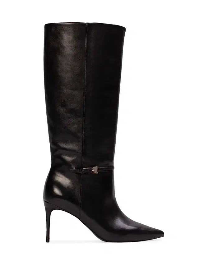 Women's Elo 80MM Leather Boots - Black Leather
