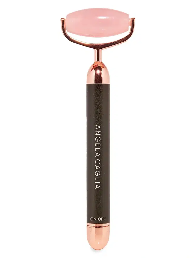 Angela Caglia Women's Vibrating Rose Quartz Sculpting Roller
