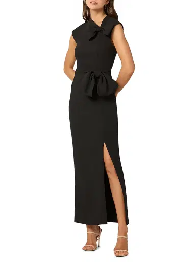 Shoshanna Women's Amor Sleeveless Maxi Dress - Jet | Thumbnail 2