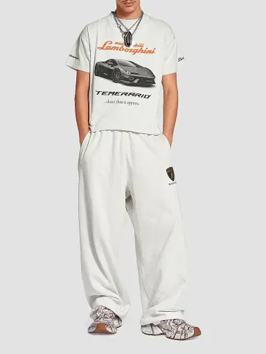 Balenciaga Men's 3XL Extreme Laces Logo Sneakers - White Red - Size 12 | Thumbnail 8