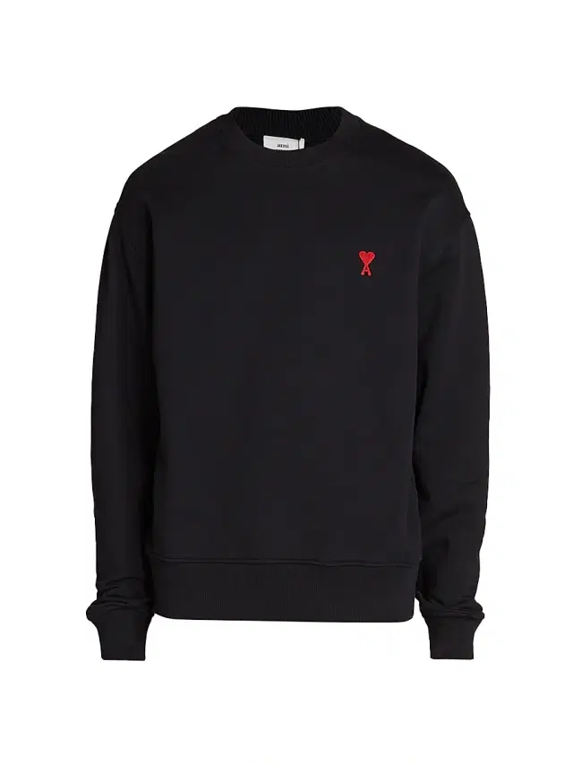 AMI Paris Men's ADC Wool-Knit Crewneck Sweater - Noir