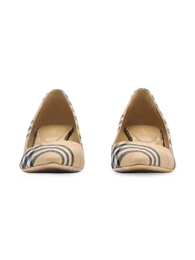 Burberry Women's Dame Check 55MM Pumps - Sand Check - Size 8 | Thumbnail 2 Burberry Women's Dame Check 55MM Pumps - Sand Check - Size 8 | Thumbnail 2