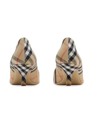 Burberry Women's Dame Check 55MM Pumps - Sand Check - Size 8 | Thumbnail 3 Burberry Women's Dame Check 55MM Pumps - Sand Check - Size 8 | Thumbnail 3