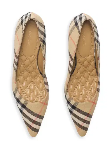 Burberry Women's Dame Check 55MM Pumps - Sand Check - Size 8 | Thumbnail 4 Burberry Women's Dame Check 55MM Pumps - Sand Check - Size 8 | Thumbnail 4