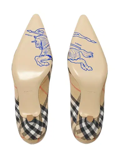 Burberry Women's Dame Check 55MM Pumps - Sand Check - Size 8 | Thumbnail 5 Burberry Women's Dame Check 55MM Pumps - Sand Check - Size 8 | Thumbnail 5