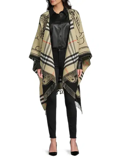 Burberry Women's Stormy Knight Wool Cape | Thumbnail 2 Burberry Women's Stormy Knight Wool Cape | Thumbnail 2