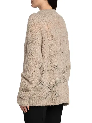 Giorgio Armani Women's Textured V-Neck Sweater | Thumbnail 5 Giorgio Armani Women's Textured V-Neck Sweater | Thumbnail 5