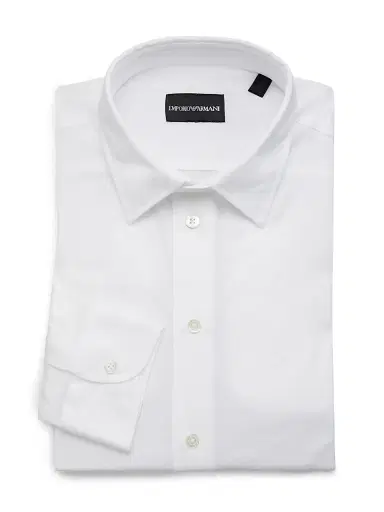 Emporio Armani Men's Cotton Button-Front Sport Shirt | Thumbnail 1 Emporio Armani Men's Cotton Button-Front Sport Shirt | Thumbnail 1