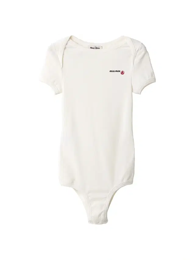 Miu Miu Women's Petit Bateau Stretch Jersey Bodysuit - White