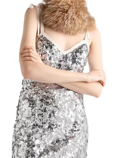 Prada Women's Embroidered Sequin Dress - Assorted | Thumbnail 3