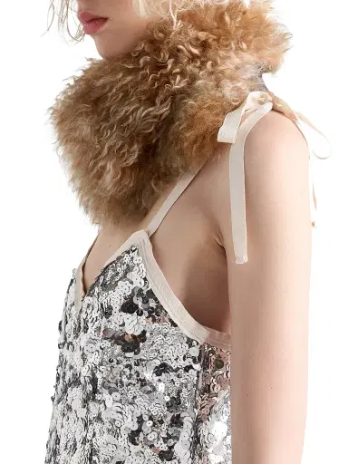 Prada Women's Embroidered Sequin Dress - Assorted | Thumbnail 4