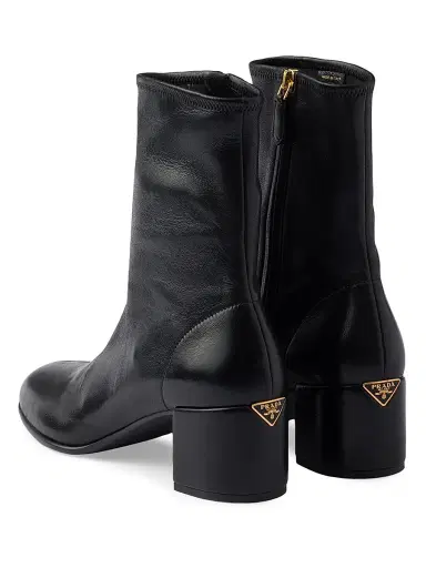 Prada Women's Stretch Nappa Leather Booties - Black - Size 11 | Thumbnail 3 Prada Women's Stretch Nappa Leather Booties - Black - Size 11 | Thumbnail 3