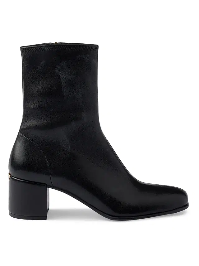 Prada Women's Stretch Nappa Leather Booties - Black