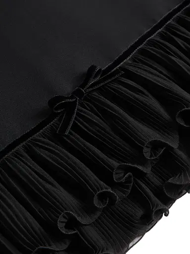 Valentino Garavani Women's Crepe Couture Short Dress - Black - Size 2 | Thumbnail 6 Valentino Garavani Women's Crepe Couture Short Dress - Black - Size 2 | Thumbnail 6
