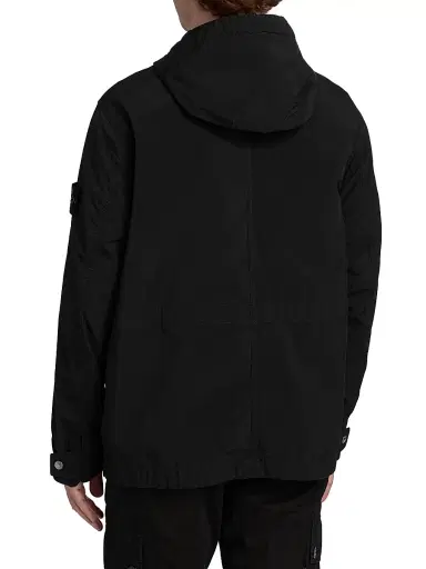 Stone Island Men's Short Parka Coat - Black - Size Small | Thumbnail 5