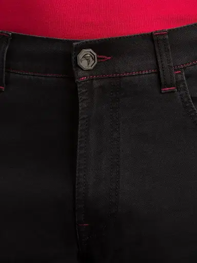 Stefano Ricci Men's Refined Cotton Blend Tapered Jeans - Black - Size 30 | Thumbnail 5