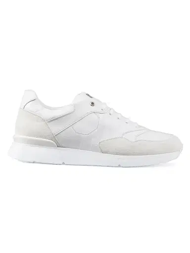 Stefano Ricci Men's Matted Crocodile Suede Calfskin Sneakers - White - Size 10 | Thumbnail 1 Stefano Ricci Men's Matted Crocodile Suede Calfskin Sneakers - White - Size 10 | Thumbnail 1