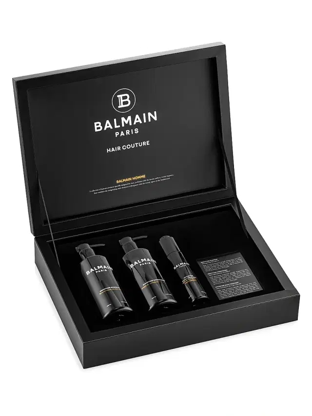 Balmain Hair Men's Homme 3-Piece Shampoo, Conditioner, & Activating Scalp Treatment Gift Set