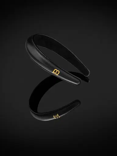 Balmain Hair Women's Gold-Plated Leather Puffed Headband | Thumbnail 5 Balmain Hair Women's Gold-Plated Leather Puffed Headband | Thumbnail 5