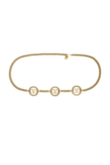 Valentino Garavani V Logo Signature Chain Belt | Thumbnail 1 Valentino Garavani V Logo Signature Chain Belt | Thumbnail 1