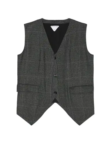 Bottega Veneta Wool Prince Of Wales Gilet | Thumbnail 1