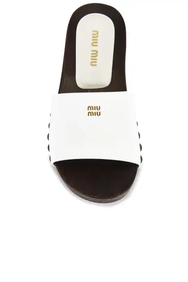Miu Miu Clog Sandal | Thumbnail 4 Miu Miu Clog Sandal | Thumbnail 4