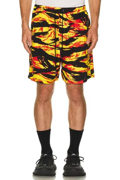 TAKAHIROMIYASHITA The Soloist Tiger Camouflage Hawaiian Shorts | Thumbnail 3