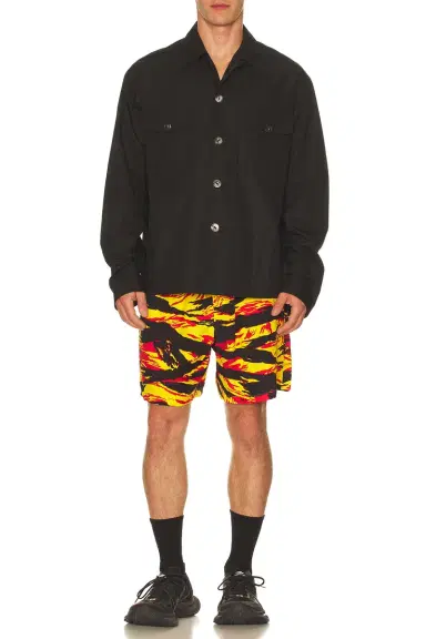 TAKAHIROMIYASHITA The Soloist Tiger Camouflage Hawaiian Shorts | Thumbnail 4