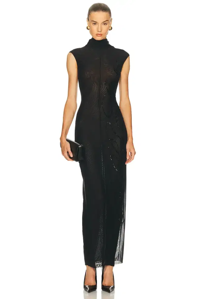 Jean Paul Gaultier Sequined Long Dress