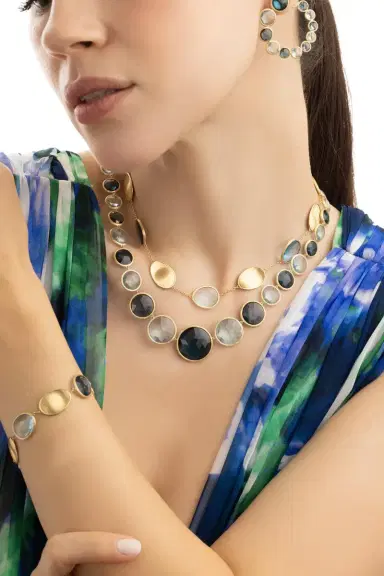 MARCO BICEGO Mixed Topaz Jaipur Necklace | Thumbnail 2 MARCO BICEGO Mixed Topaz Jaipur Necklace | Thumbnail 2