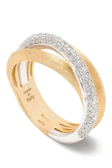 MARCO BICEGO Three Strand Diamond Jaipur Ring | Thumbnail 1 MARCO BICEGO Three Strand Diamond Jaipur Ring | Thumbnail 1