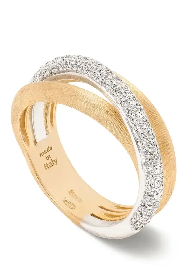 MARCO BICEGO Three Strand Diamond Jaipur Ring