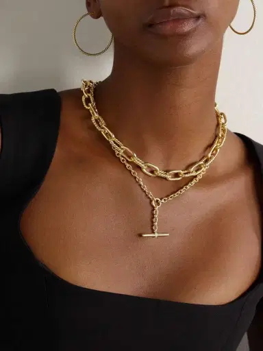 David Yurman Dy Mercer® 18-karat Gold Diamond Necklace | Thumbnail 5 David Yurman Dy Mercer® 18-karat Gold Diamond Necklace | Thumbnail 5