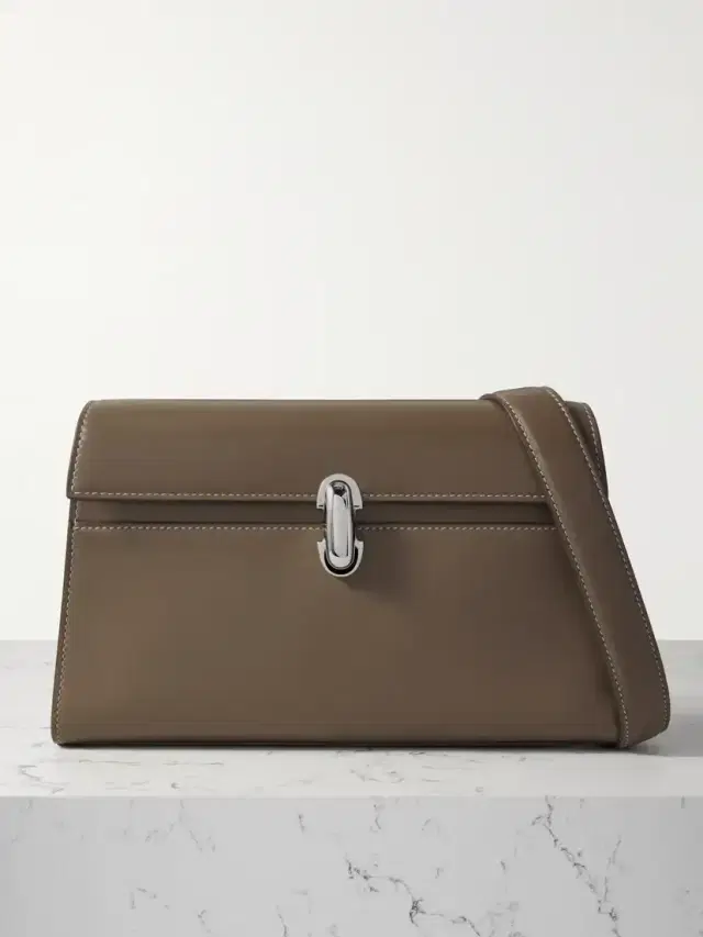 Symmetry Leather Shoulder Bag