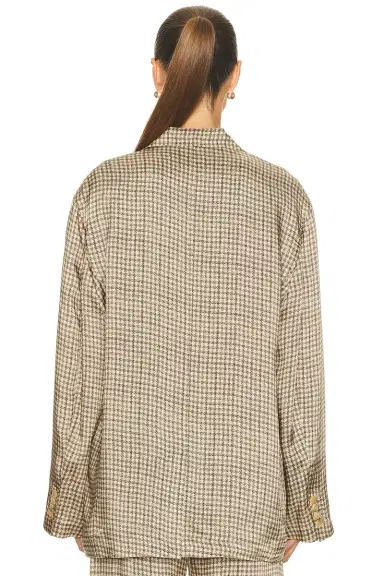 Acne Studios Junida Check Fluid Blazer | Thumbnail 3