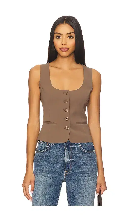 Bardot Azilia Button Through Top