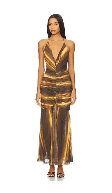 Bardot Aries Mesh Maxi Dress | Thumbnail 1 Bardot Aries Mesh Maxi Dress | Thumbnail 1
