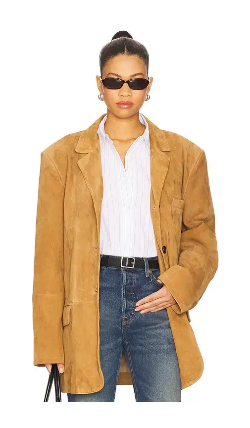 SMYTHE Suede Weekend Jacket