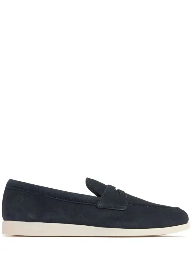 Saddle Suede Loafers
