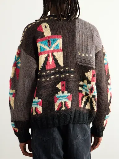 KAPITAL Jacquard-Knit Wool Sweater - Men | Thumbnail 3