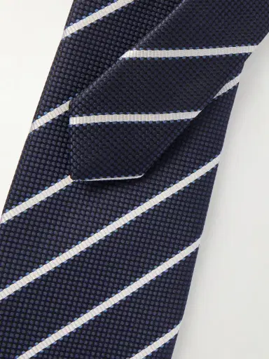 Tom Ford 8cm Striped Silk-Jacquard Tie - Men | Thumbnail 3 Tom Ford 8cm Striped Silk-Jacquard Tie - Men | Thumbnail 3