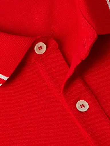 Valentino Garavani Logo-Appliquéd Striped Cotton-Piqué Polo Shirt - Men | Thumbnail 4