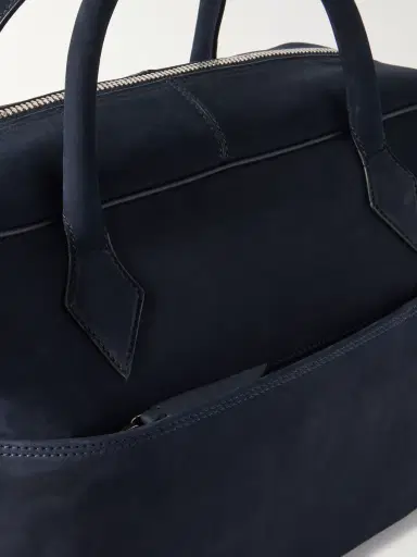 Métier Closer All Day Leather-Trimmed Nubuck Briefcase - Men | Thumbnail 4