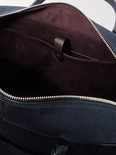 Métier Closer All Day Leather-Trimmed Nubuck Briefcase - Men | Thumbnail 5