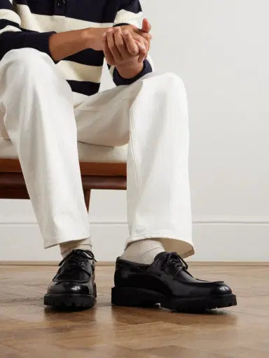 John Lobb Tide Glossed-Leather Boat Shoes - Men | Thumbnail 2 John Lobb Tide Glossed-Leather Boat Shoes - Men | Thumbnail 2