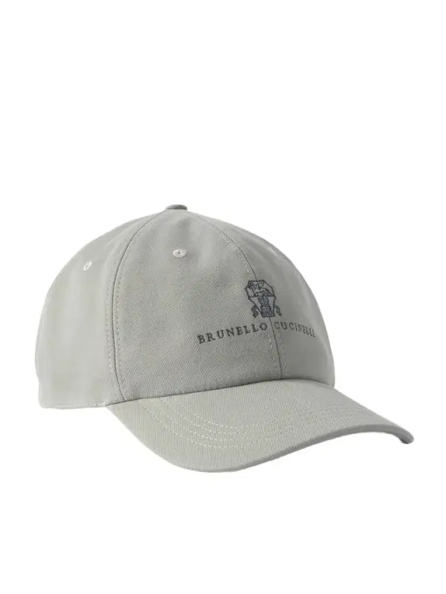 Brunello Cucinelli Logo-Embroidered Leather-Trimmed Cotton-Twill Baseball Cap - Men