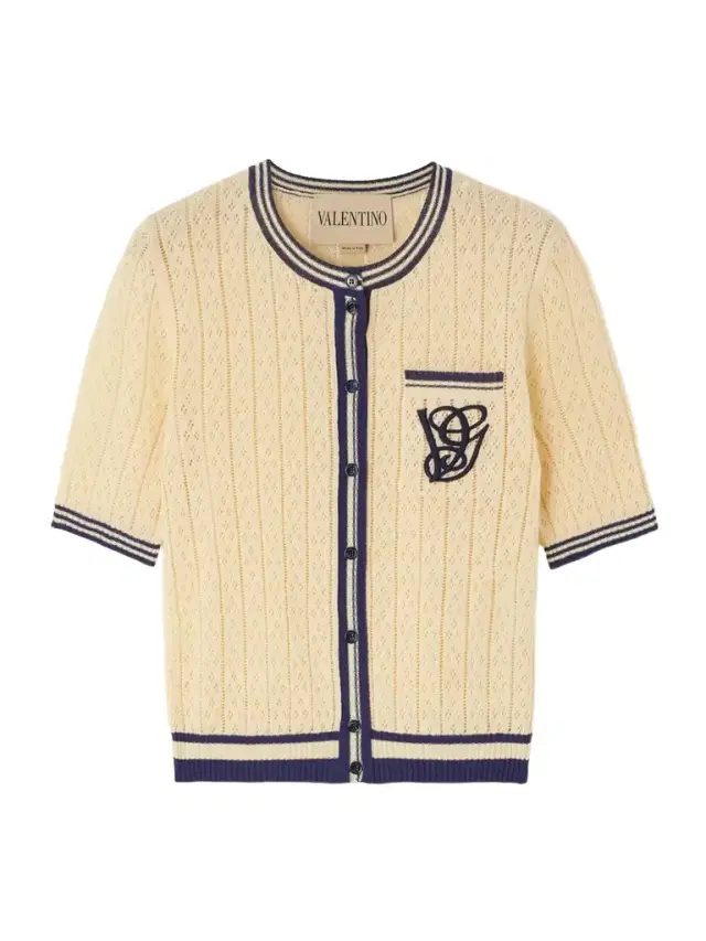 Embroidered Striped Pointelle-knit Linen-blend Cardigan