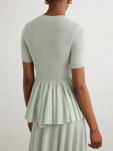 Alaïa Wool Peplum Top | Thumbnail 4 Alaïa Wool Peplum Top | Thumbnail 4