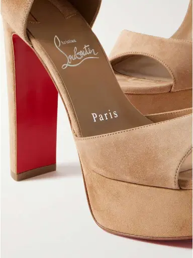 Christian Louboutin Sandaloo Suede Sandals | Thumbnail 4 Christian Louboutin Sandaloo Suede Sandals | Thumbnail 4
